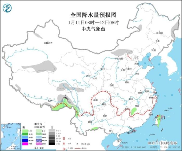 豫鄂湘贛等地有大霧 青藏高原東南部有強(qiáng)降雪過(guò)程