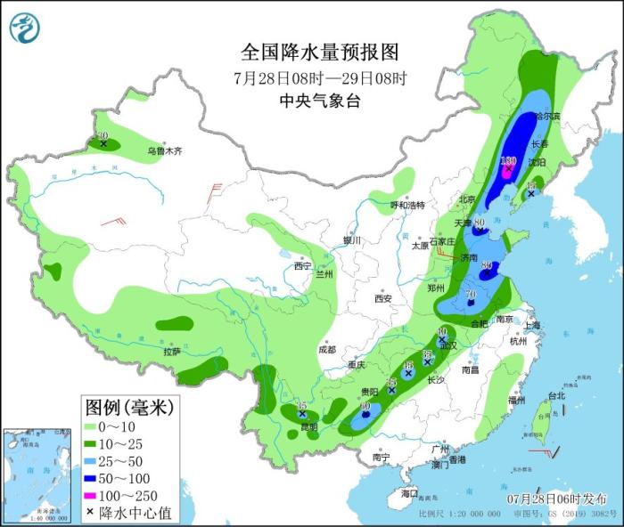 東北地區(qū)等地有較強降雨 南方高溫天氣持續(xù)