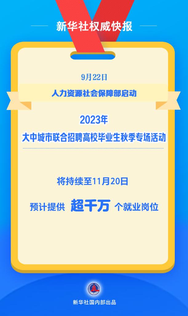 2023年大中城市聯(lián)合招聘高校畢業(yè)生秋季專場啟動