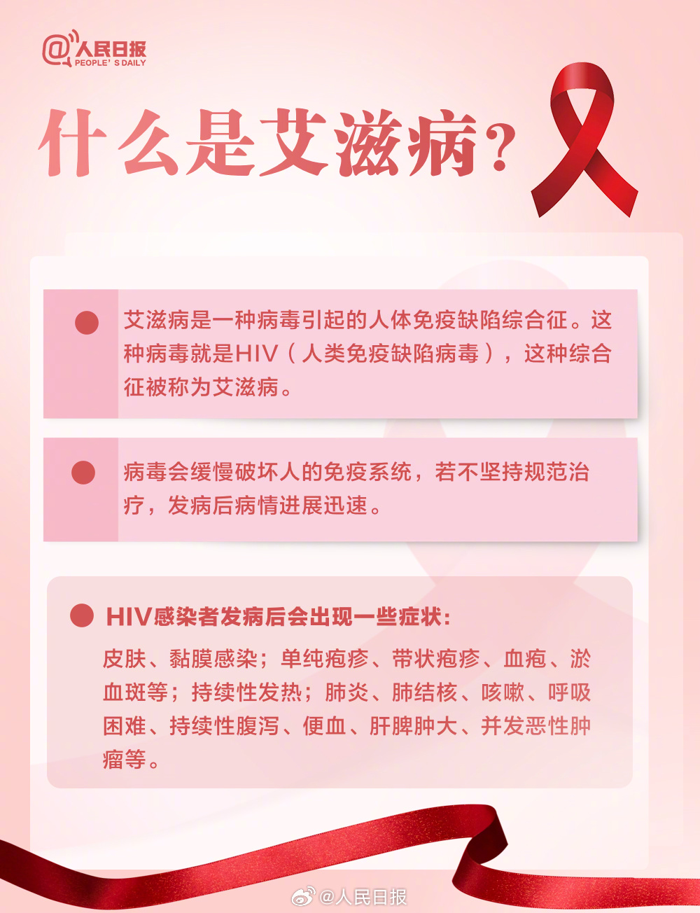 轉存了解！關于艾滋病這些你要知道